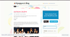 Desktop Screenshot of kpopguru.wordpress.com