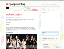 Tablet Screenshot of kpopguru.wordpress.com