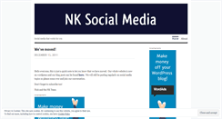 Desktop Screenshot of nksocialmedia.wordpress.com