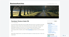 Desktop Screenshot of businessfranchise2010.wordpress.com