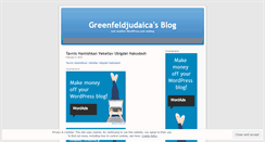 Desktop Screenshot of greenfeldjudaica.wordpress.com