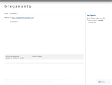 Tablet Screenshot of bregananta.wordpress.com