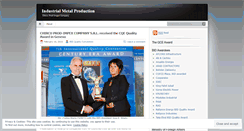 Desktop Screenshot of industrialmetalproduction.wordpress.com