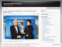 Tablet Screenshot of industrialmetalproduction.wordpress.com