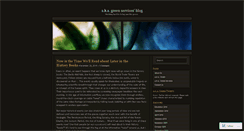 Desktop Screenshot of akagreen.wordpress.com