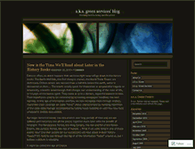 Tablet Screenshot of akagreen.wordpress.com