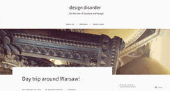 Desktop Screenshot of designdisorder.wordpress.com