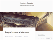 Tablet Screenshot of designdisorder.wordpress.com