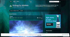 Desktop Screenshot of pravimalabhishek.wordpress.com
