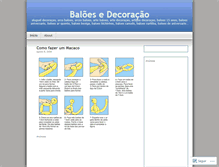 Tablet Screenshot of decoracoesbaloes.wordpress.com