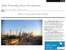 Tablet Screenshot of bikefriendlykh.wordpress.com
