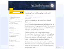 Tablet Screenshot of eastcoastproperty.wordpress.com