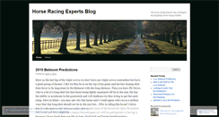 Desktop Screenshot of horseracingexpert.wordpress.com