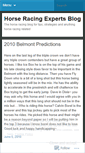 Mobile Screenshot of horseracingexpert.wordpress.com