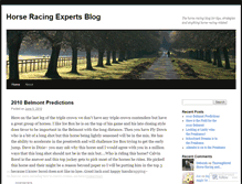 Tablet Screenshot of horseracingexpert.wordpress.com