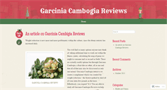 Desktop Screenshot of aboutgarciniacambogiareviews.wordpress.com