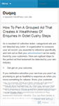 Mobile Screenshot of duqaq.wordpress.com