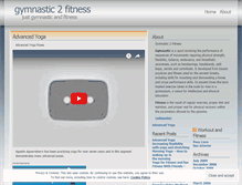 Tablet Screenshot of gymnastic2fitness.wordpress.com