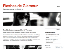 Tablet Screenshot of flashesdeglamour.wordpress.com