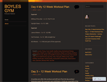 Tablet Screenshot of boylesgym.wordpress.com