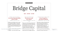 Desktop Screenshot of bridgecapital.wordpress.com