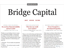 Tablet Screenshot of bridgecapital.wordpress.com