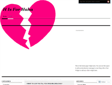Tablet Screenshot of hisforhaha.wordpress.com