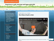 Tablet Screenshot of alexblidaru.wordpress.com