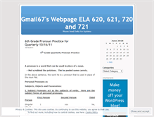 Tablet Screenshot of gmail67.wordpress.com