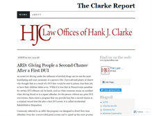 Tablet Screenshot of clarkereport.wordpress.com