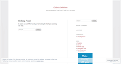 Desktop Screenshot of galeria0rfebres.wordpress.com