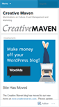 Mobile Screenshot of creativemaven.wordpress.com
