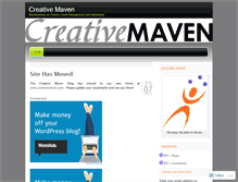 Tablet Screenshot of creativemaven.wordpress.com