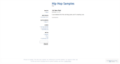 Desktop Screenshot of hiphopsamples.wordpress.com