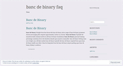 Desktop Screenshot of digitalnow.bancdebinaryfaq.wordpress.com