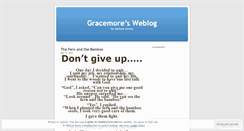 Desktop Screenshot of gracemore.wordpress.com