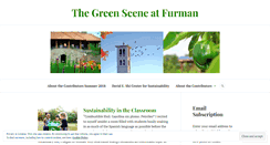 Desktop Screenshot of furmangreenscene.wordpress.com