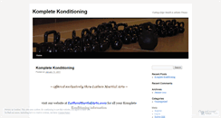 Desktop Screenshot of kompletekonditioning.wordpress.com