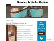 Tablet Screenshot of brandontkimble.wordpress.com