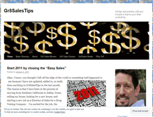 Tablet Screenshot of gr8salestips.wordpress.com