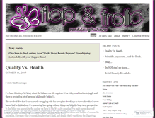 Tablet Screenshot of flopandfrolic.wordpress.com