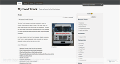 Desktop Screenshot of myfoodtruck.wordpress.com