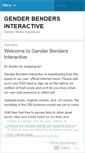 Mobile Screenshot of genderbenders.wordpress.com