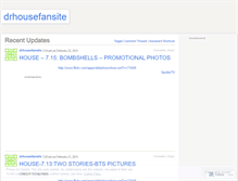 Tablet Screenshot of drhousefansite.wordpress.com