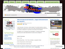 Tablet Screenshot of karatecostarica.wordpress.com