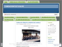 Tablet Screenshot of fundaciontcc.wordpress.com