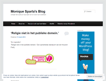 Tablet Screenshot of moniquesparla.wordpress.com