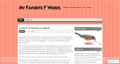 Desktop Screenshot of myfavoritefwords.wordpress.com