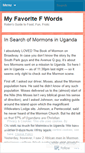 Mobile Screenshot of myfavoritefwords.wordpress.com