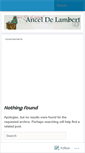 Mobile Screenshot of anceldelambert.wordpress.com